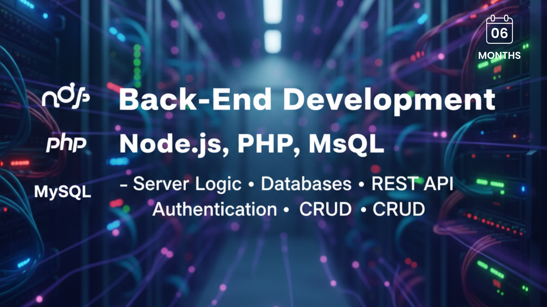 Back-End Development (Node.js, PHP, MySQL)